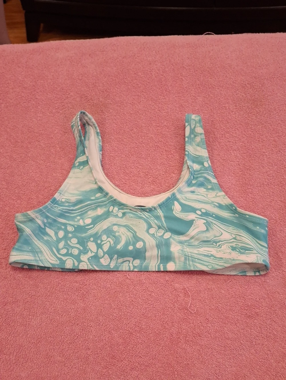 Old Navy Blue and White Swimsuit Size Xl (10-12)